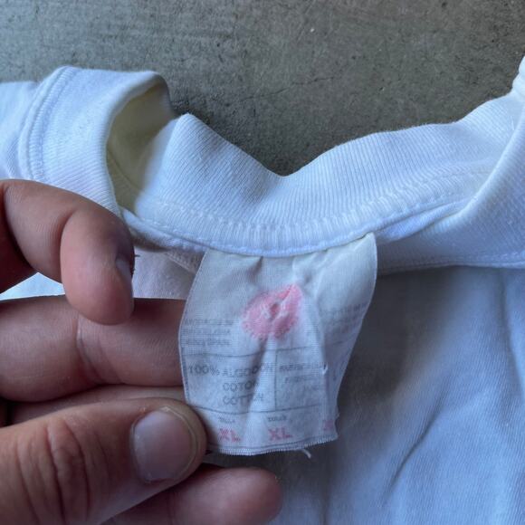 VINTAGE PICASSO DOVE OF PEACE BIRD ART TEE WHITE SHIRT MENS XL SUCCESSION 90S - Picture 4 of 6